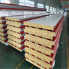 High Strength Fireproof Waterproof Rock Wool Roof Wall Sandwich Panel for Steel Structure Workshop Warehouse