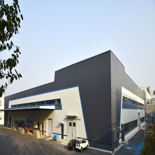 Factory Office Building with Metal Structure Framing and Large Span Prefabrication