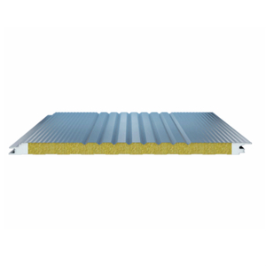 Heat Insulation Rock Wool with PU Edge Sandwich Panel for Wall And Roofing