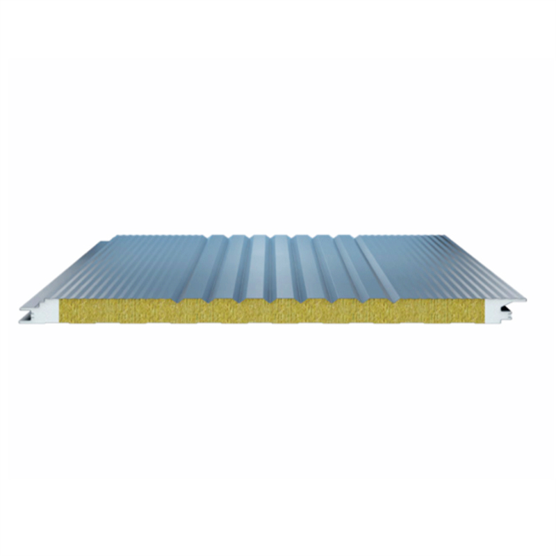 Heat Insulation Rock Wool with PU Edge Sandwich Panel for Wall And Roofing