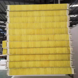 Factory Price Fireproof Glass Wool Wall Roof Partition Sandwich Panel